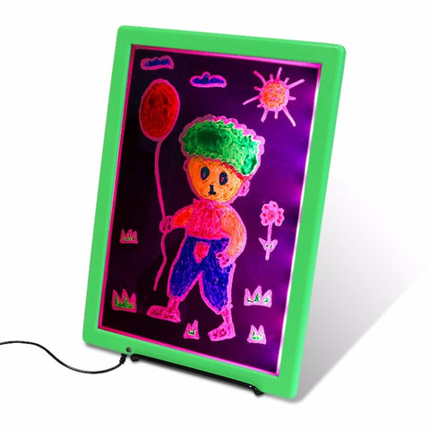 LED Luminous Children Drawing Board Ultra Thin Drawing Painter Graffiti Scrawl Painting Board For Indoor Display