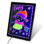 LED Luminous Children Drawing Board Ultra Thin Drawing Painter Graffiti Scrawl Painting Board For Indoor Display