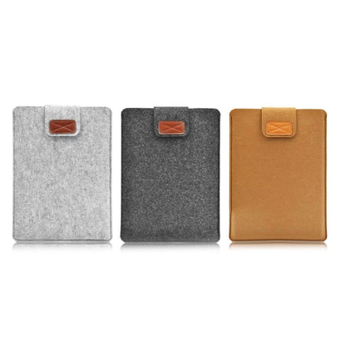 Fashionable Design Soft Felt Tablet Sleeve Bag Case Ultra Thin Protective Case Cover Suitable for Macbook Air 11.6 12 13.3 15.4