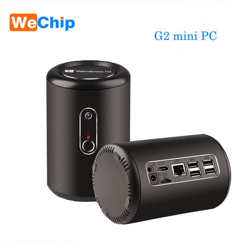 G2 Mini PC Z3736F Quad core 2G+32G Windows 10 2.4G 5.8G Dual Wifi Bluetooth 4.0 with 2MP HD Camera add with MIC Function Player