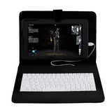 Durable Shell Stand Keyboard Case Tablet Case with Keyboard 7 Inch Mount Holder Tablet Cover