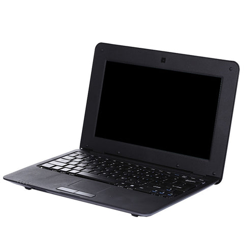 10.1 inch Mini Netbook WM8880 Dual Core Android 4.4 512MB RAM 4GB ROM 2.4GHz Student Laptop EU Plug (Black)