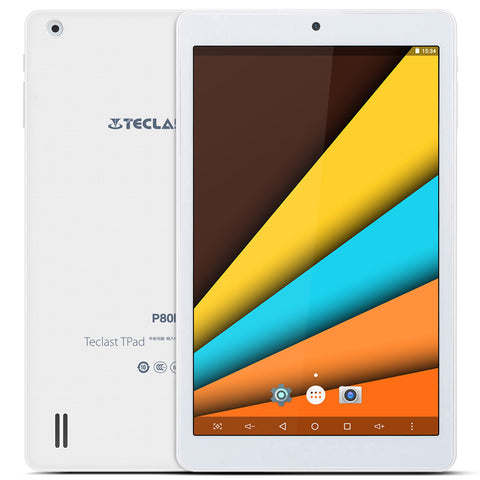Teclast P80h 8 inch Android 7.0 Tablet PC MTK8163 64bit Quad Core 1.3GHz WXGA IPS Screen 1GB RAM 8GB ROM Dual WiFi Bluetooth 4.0
